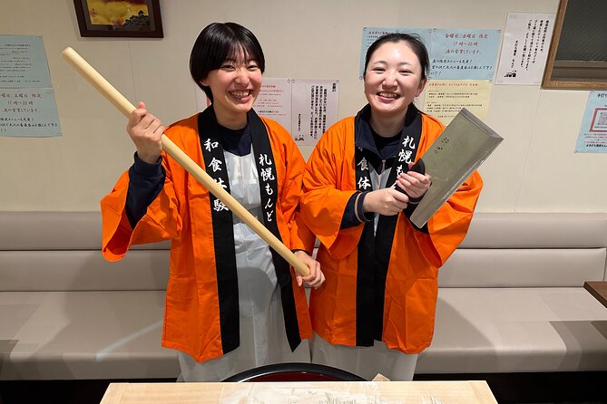 A pairing experience in Sapporo where you can enjoy tempura and 3 kinds of Hokkaido-only sake, along with a soba-noodle making experience! - Key points at a glance