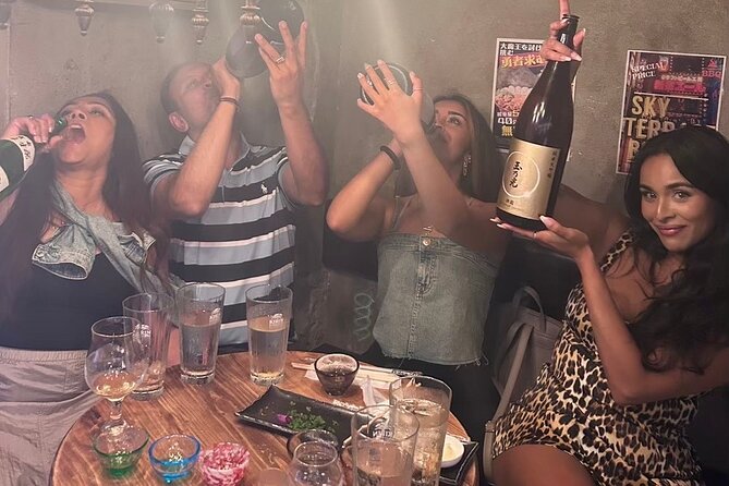 Casual Japanese SAKE tasting and snack experience in Kabukicho - Starting at Shinjuku Ale in Kabukicho