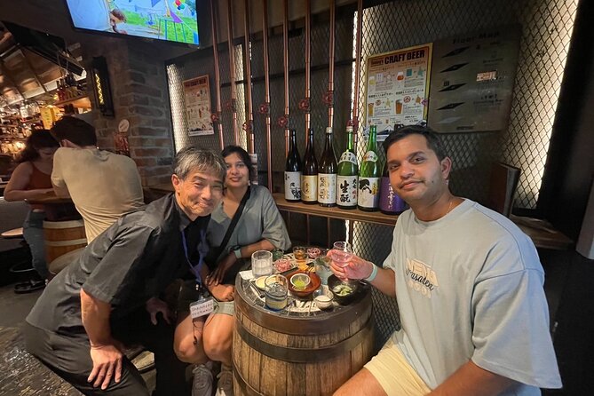 Casual Japanese SAKE tasting and snack experience in Kabukicho - Who will enjoy this most?