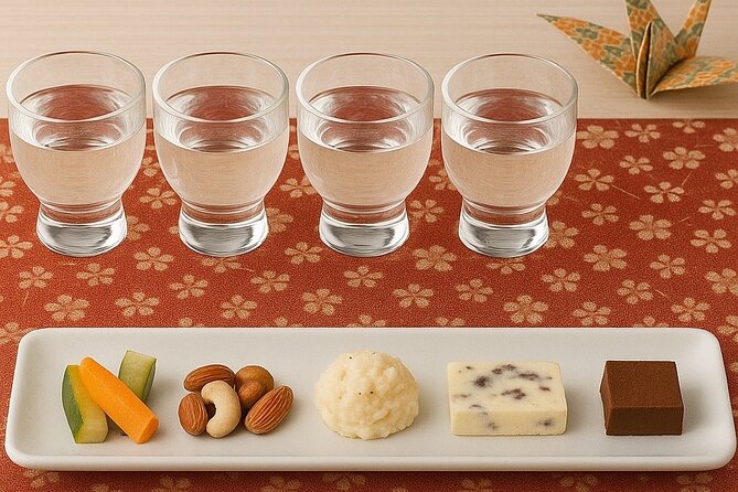 Experience of pairing sake tasting with snacks in Kyoto - Finding Bar OAGE in central Kyoto