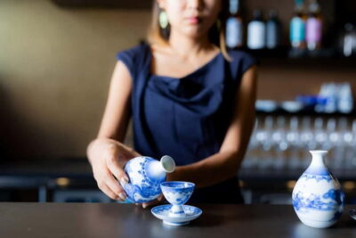 Ginza, Tokyo: Sake Experience with traditional vessels