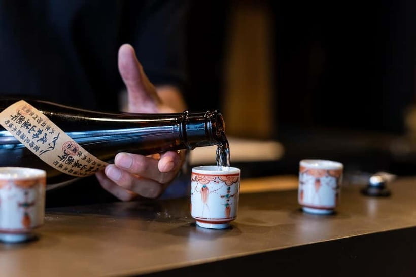 Ginza, Tokyo: Sake Experience with traditional vessels - English explanations from a small team