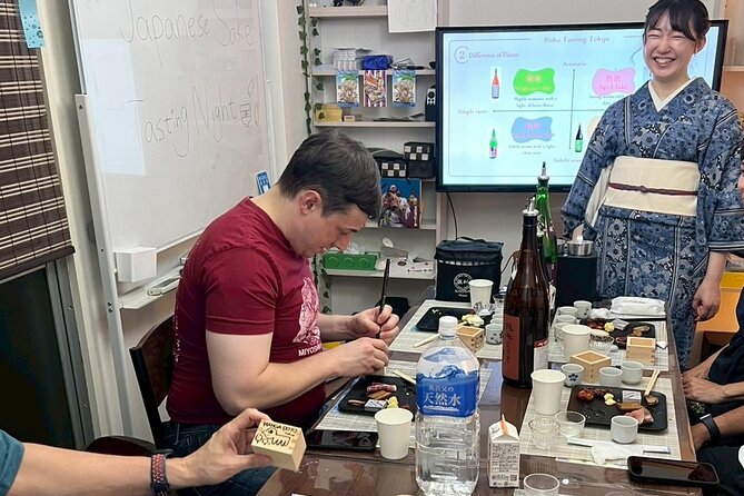 Japanese Sake Tasting and Masu Crafting Experience in Tokyo - Decorating Your Own Masu Cup