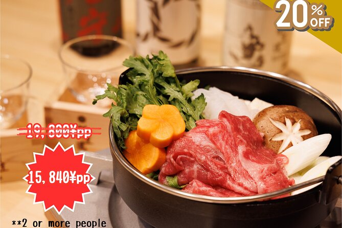 Japanese Sake Tasting & Wagyu Sukiyaki Cooking Class in Tokyo - Key points to know before booking