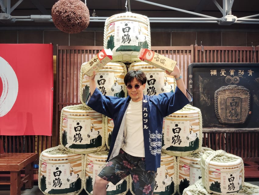 Kobe: 5 Sake Breweries Tour in a Day - Hamafukutsuru Brewery starts the tasting