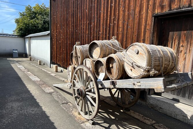 Nada Sake Brewery with Food Tour Professional / All Inclusive - Tasting in the Hakutakarokusuien garden
