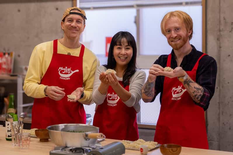 Osaka: Cooking Class & Sake Tasting with Local Market Visit - The supermarket visit shows Osaka at ordinary speed