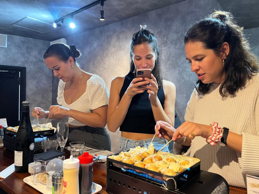 Osaka Sake Tasting with Takoyaki Cooking - Tasting more than 10 seasonal Japanese sakes