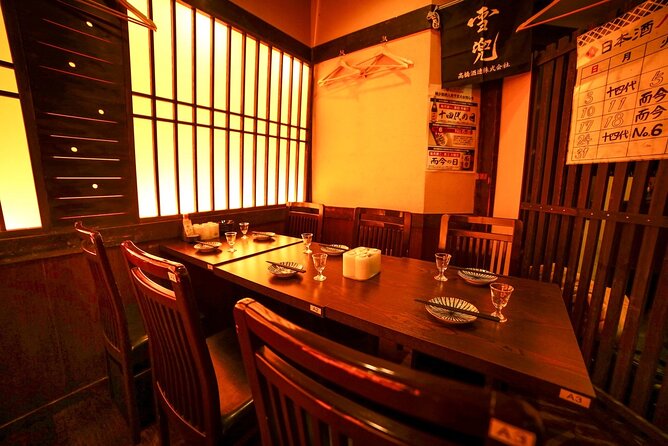 Sake Pairing Workshop with Japanese Food in Shinjuku - Four sake matches with a full Japanese meal