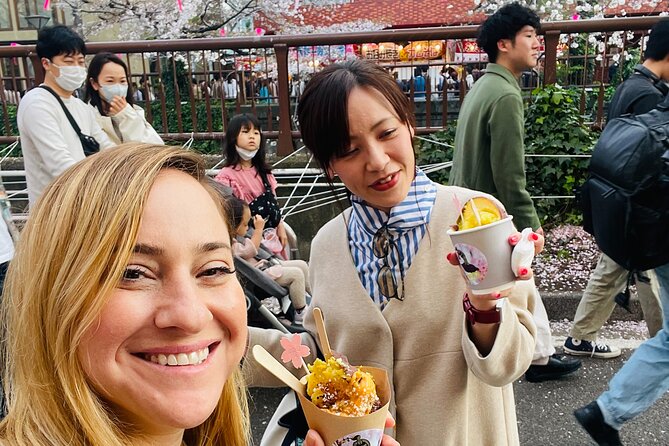 Sake Tasting and Cherry Blossom Fun in Tokyo! - Snack stops keep the tasting relaxed