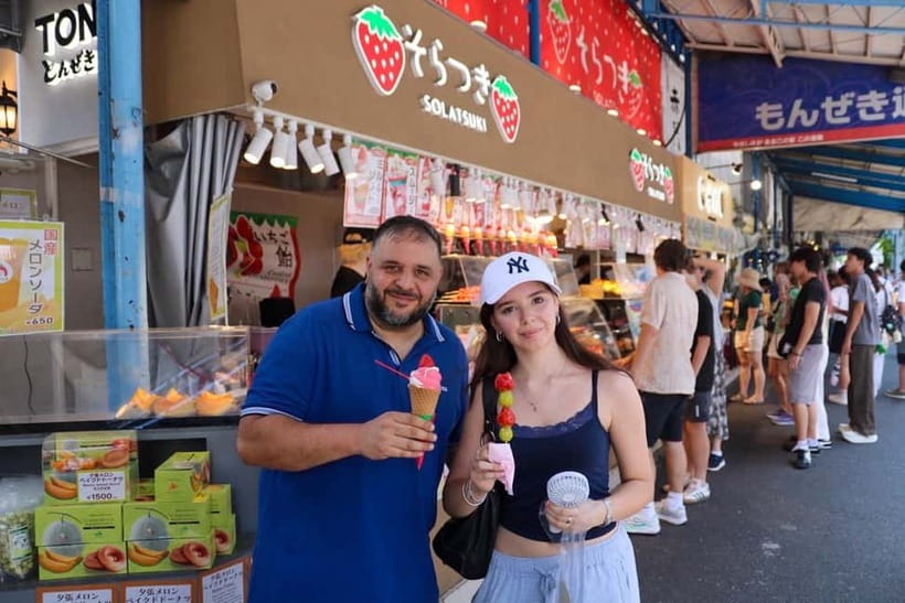 Tokyo: Private Tsukiji Street Food & Sake with Local Guide - Forty-five minutes in Tsukiji’s food lanes