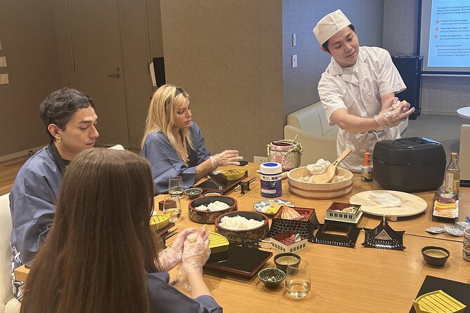 Tokyo Sushi Making Class : Sake Ceremony & Matcha Experience - A 90-minute introduction to Tokyo food culture