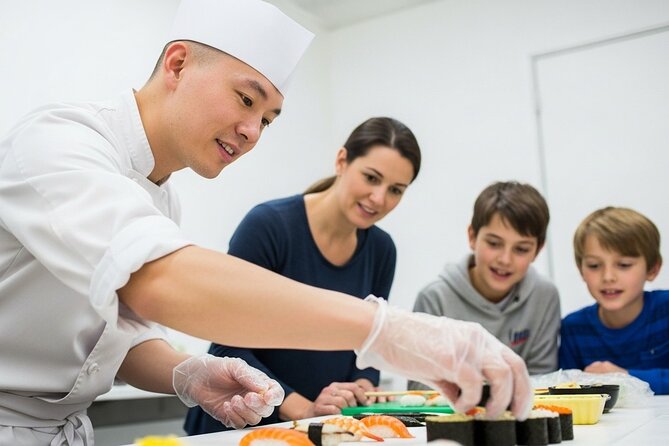 Tokyo Sushi Making Class : Sake Ceremony & Matcha Experience - Group size, timing, and the Asakusa setting